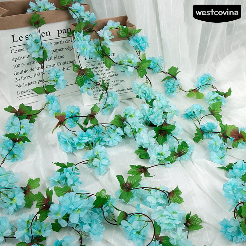 [Hot]⚘Dây Hoa Anh Đào Giả Sinh Động Như Thật Trang Trí Nội Thất DIY