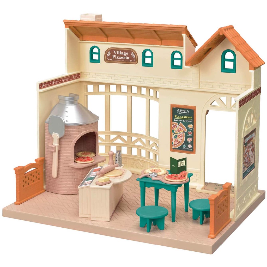 Sylvanian Families Calico Critters Tiệm Bánh Pizza Village Pizzeria