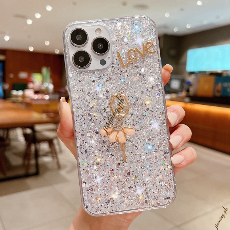 Ốp Điện Thoại Hình Cô Gái Múa Ba Lê Cho OPPO A5S A3S A12E A12 A31 A9 A5 2020 A15 A15S A35 A53 A32 2020 A52 A72 A92 A71 A16K A83 A54 4G A55 5G