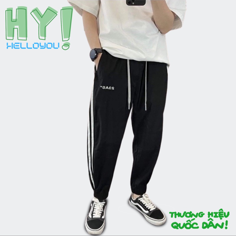 NEW TREND 2021 Quần JOGGER kéo Khóa 3 sọc  Phong Cách thể thao 3 line chất cotton mịn lì Nam, Nữ Unisex