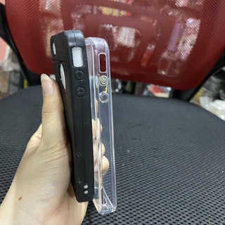 Ốp iphone 4/4S ,5/5S/5Se dẻo đen kiểu da