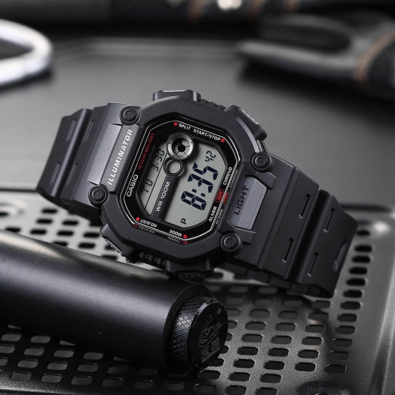 Đồng Hồ Casio | Nam W-737H-1AVDF | Dây Nhựa | Pin 10 Năm | Chống Nước WR100M