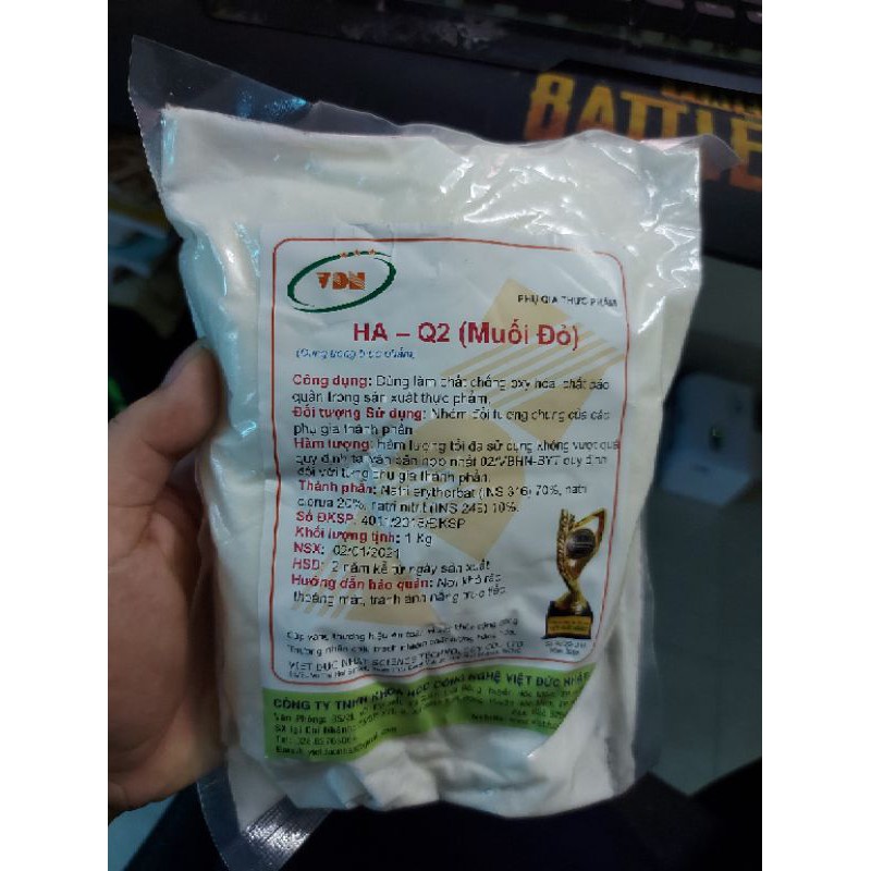 Muối đỏ, muối diêm VDN Food - phụ gia cho các sản phẩm từ thịt như xúc xích, nem chua, giò chả, lạp xưởng