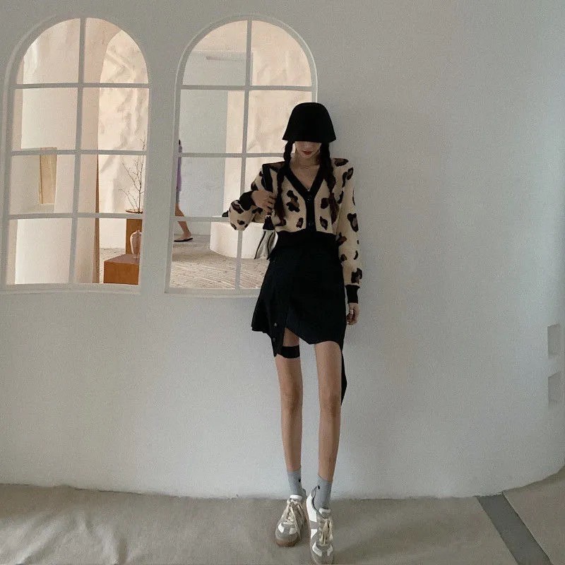 [ORDER TAOBAO] ÁO CARDIGAN DÁNG NGẮN HOẠ TIẾT BEO | BigBuy360 - bigbuy360.vn