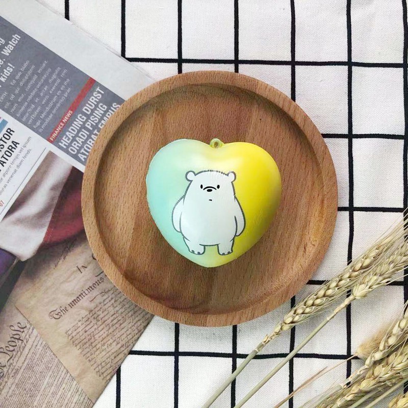 Đồ chơi bóp phục hồi chậm in hình We Bare Bears nhiều màu dễ thương