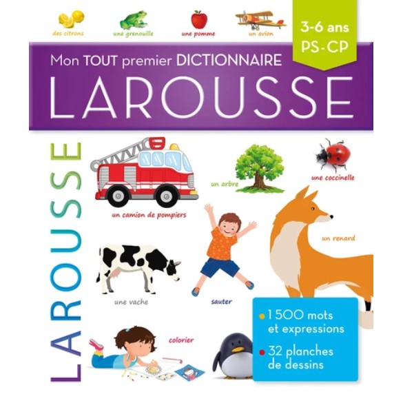 Sách - Pháp: LAROUSSE Mon tout premier dictionnaire - Từ điển tiếng Pháp Larousse 4 đến 7 tuổi