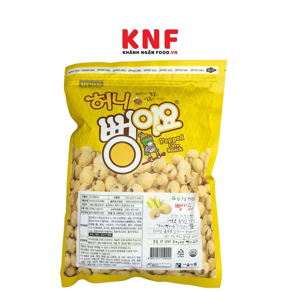 Bỏng ngô Hàn Quốc mật ong 255g