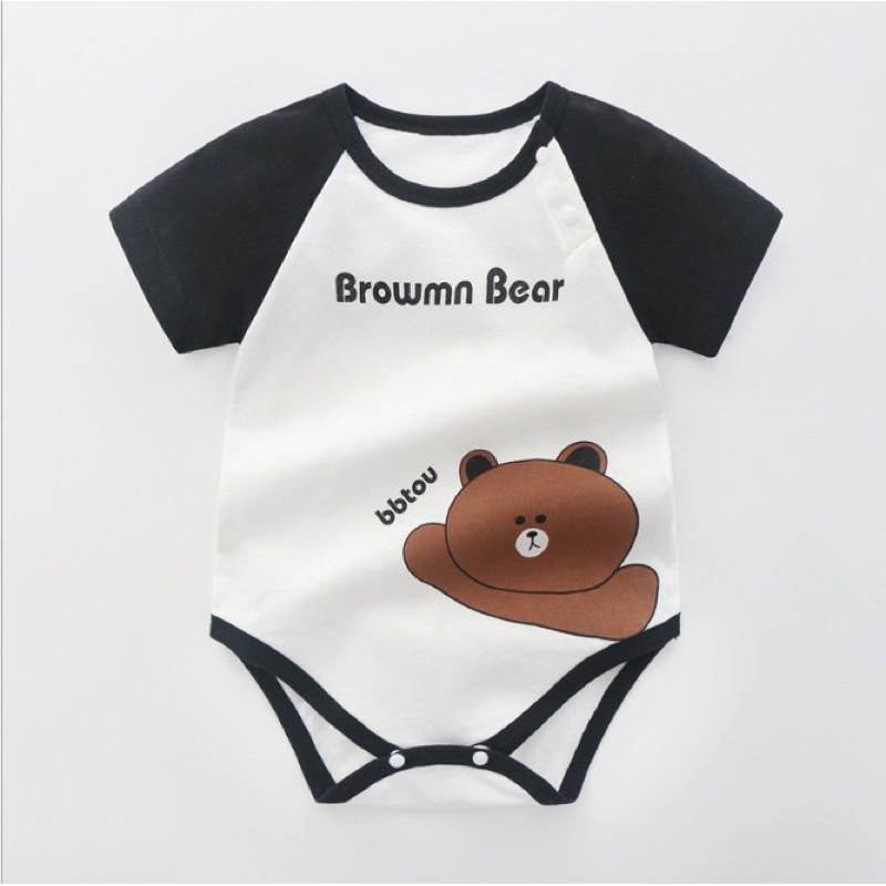 quần áo trẻ em-body suit gấu nâu - body suit cá mèo - body đùi chim cánh cụt cho bé