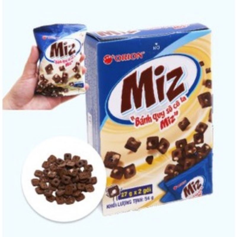 Combo 10 hộp Bánh Quy Sôcôla Miz Orionm hương vị sôcôla