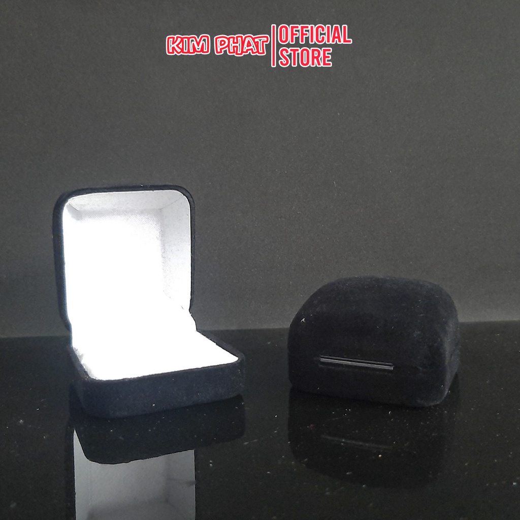 Hộp đựng nhẫn dây chuyền bông tai trang sức bọc nhung các loại