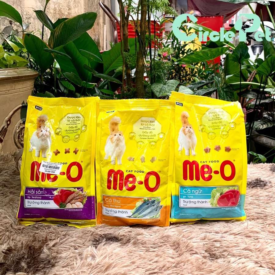 Thức Ăn Cho Mèo Me-O Adult Vị Hải Sản Cá Ngừ Cá Thu Hạt Cho Mèo Trưởng Thành 350g - Circle Pet