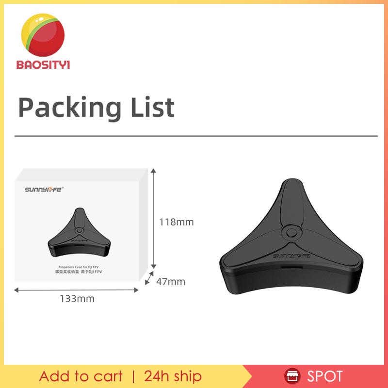 [Baosity 1] Hộp Đựng Cánh Quạt Nhựa 2 Cặp Cho DJI FPV Quadcopter