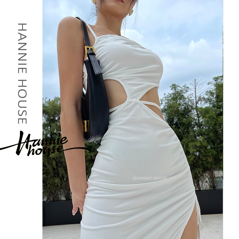 Hannie-đầm Khoét Rỗng Mùa Hè Có Dây Rút Cho Nữ