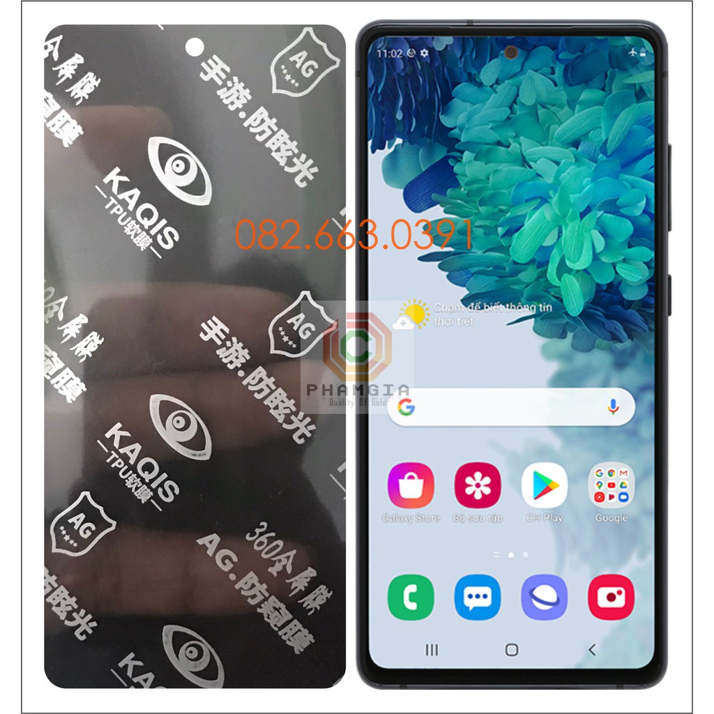 Dán PPF dẻo chống nhìn trộm Samsung S20 FE siêu bền, tự phục hồi vết thương