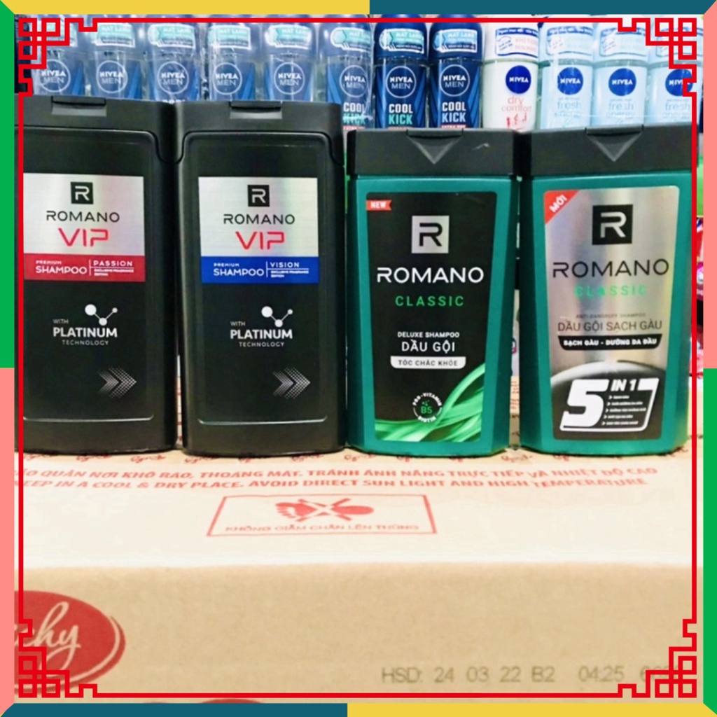 Dầu gội Sữa Tắm Romano Vip 180g