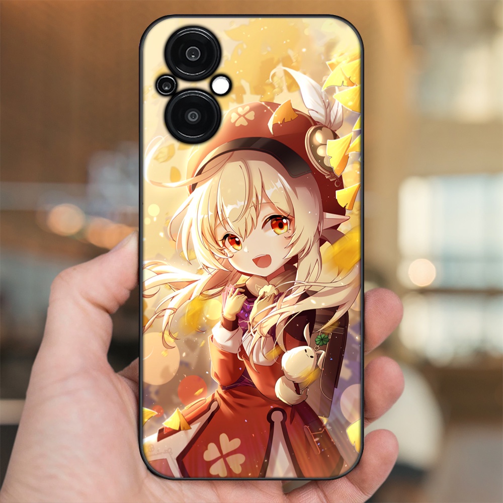 Ốp lưng Oppo Reno 8Z 5G viền đen in hình Klee Genshin Impact