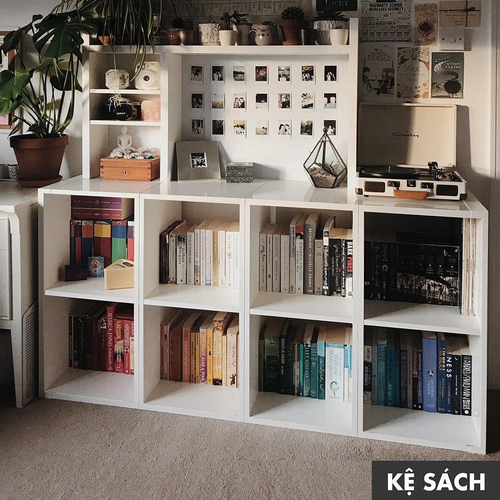 Kệ sách tổ ong 2 Tầng chia ngăn chính hãng IGA đa công năng để đồ, để sách tiện lợi dễ dàng- GP100A