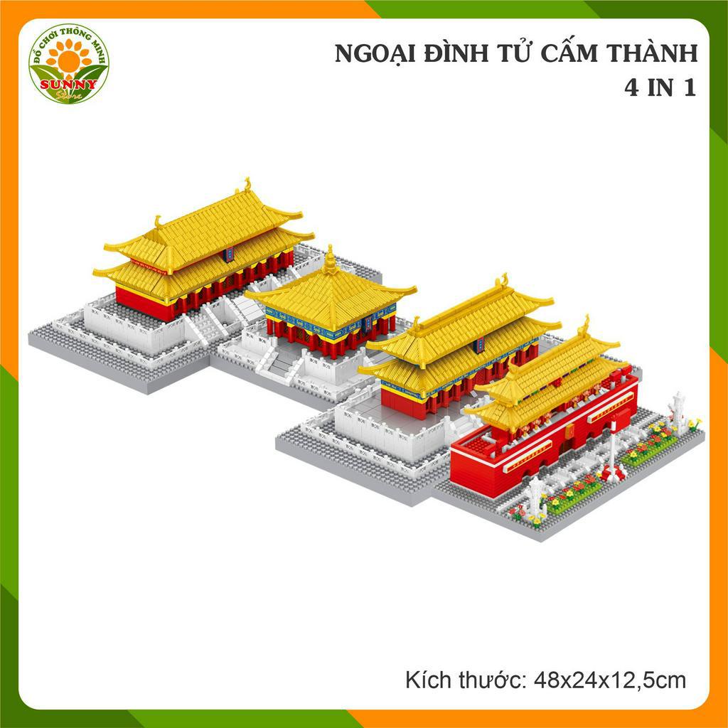 Mô hình lắp ghép 3D Công trình kiến trúc 4 mô hình  Ngoại điện Tử Cấm Thành - Bắc Kinh - 5000+pcs - Sunny