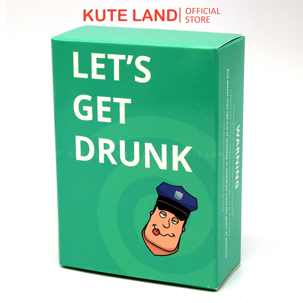 Bộ Bài Board Game Drinking Game Let's Get Drunk Dành Cho Nhóm Bạn Tiệc Tùng Uống Rượu Bia BG66