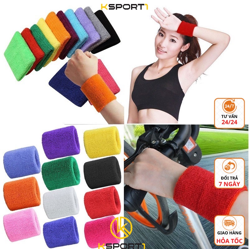 Băng Đeo Cổ Tay Thể Thao Thấm Mồ Hôi (1 chiếc)