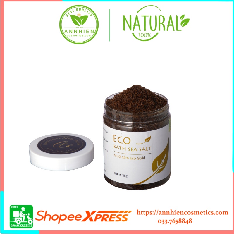 MUỐI TẮM THẢO DƯỢC ECO  GOLD 400G - Muối  Sinh Dược  AN TOÀN TUYỆT ĐỐI CHO DA NHẠY CẢM- LÀM SẠCH, KHÁNG KHUẨN, GIẢM MẨN