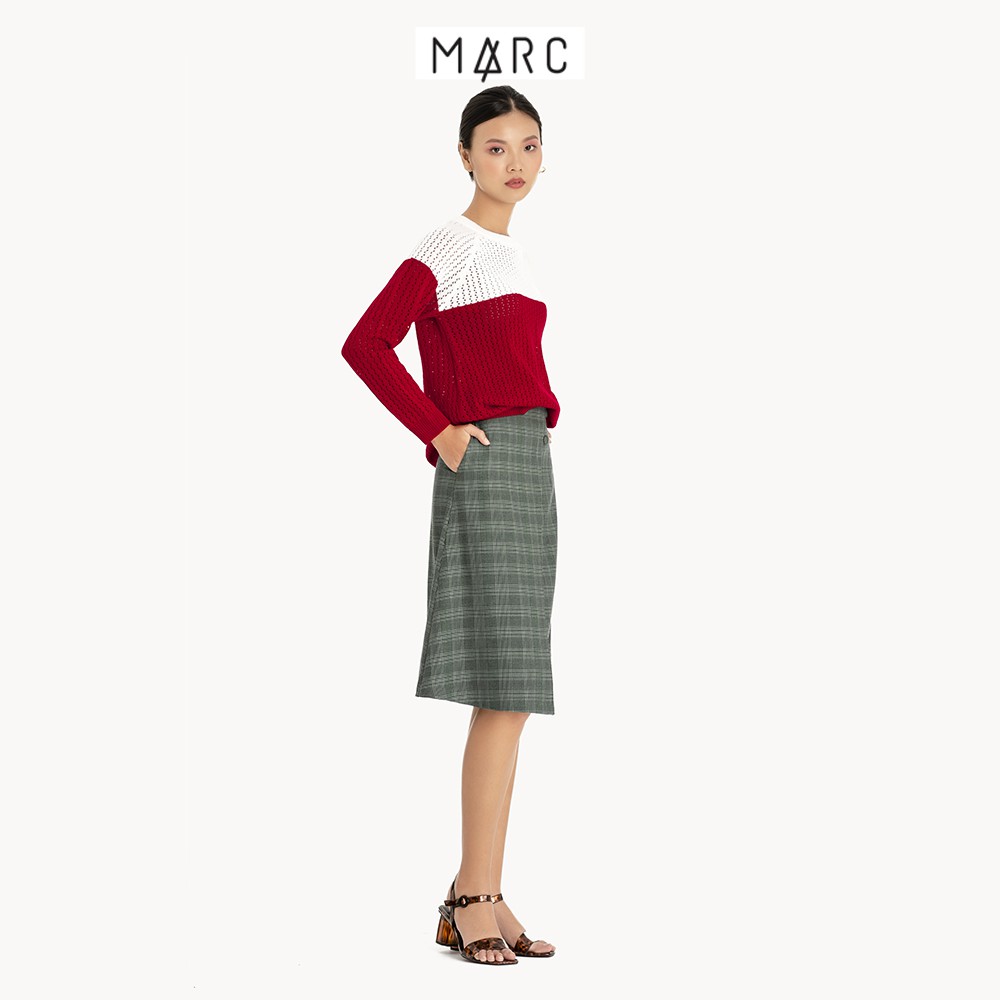 Áo nữ MARC FASHION dệt kim phối màu w19