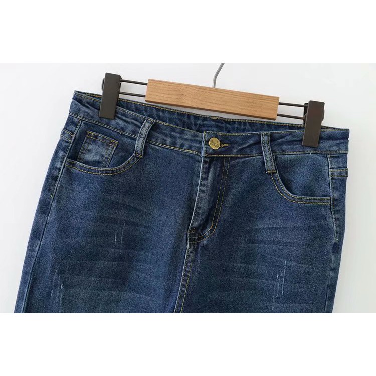Quần jean bò nữ big size đại dành cho người béo mập