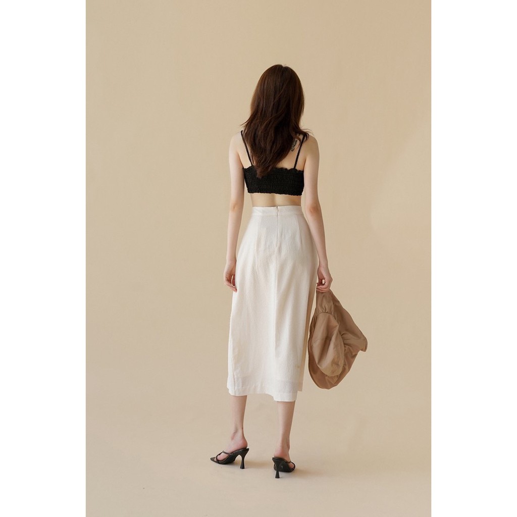 Chân váy midi xẻ (Be)_MONOTALK B10002TK | BigBuy360 - bigbuy360.vn