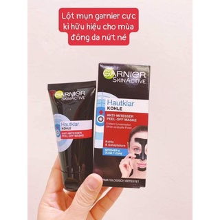 Mặt nạ lột mụn đầu đen Garnier 50ml Đức