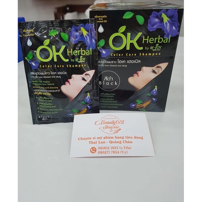 Dầu Gội Nhuộm Tóc OK Herbal by M-Joy