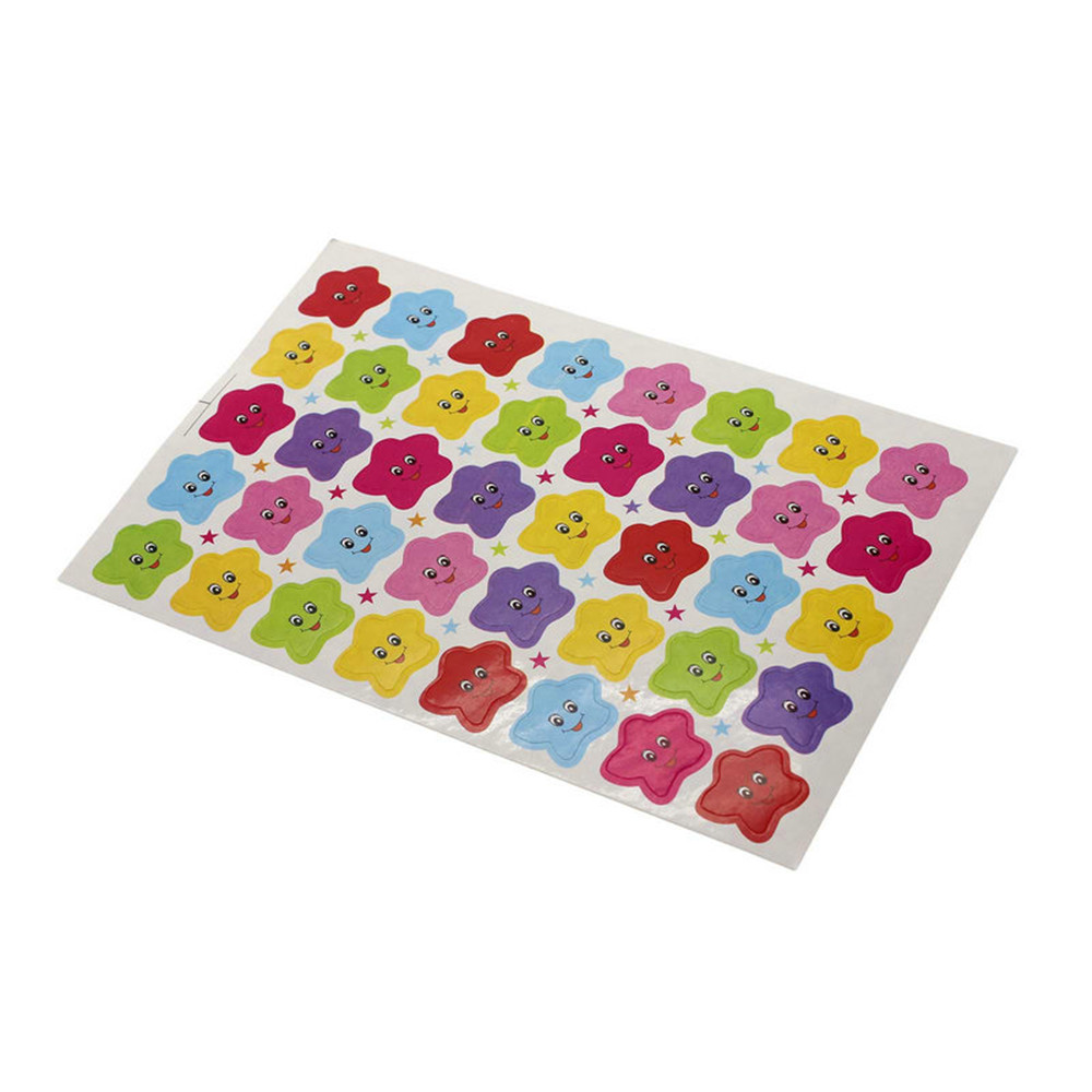 Set 10 Miếng Dán Trang Trí Hình Ngôi Sao Mặt Cười Đáng Yêu