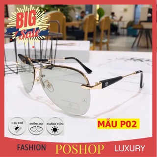 Kính đổi màu nam nữ đi cả ngày lẫn đêm chống uv 400 bảo hành tròng kính 2 năm độ chống vỡ