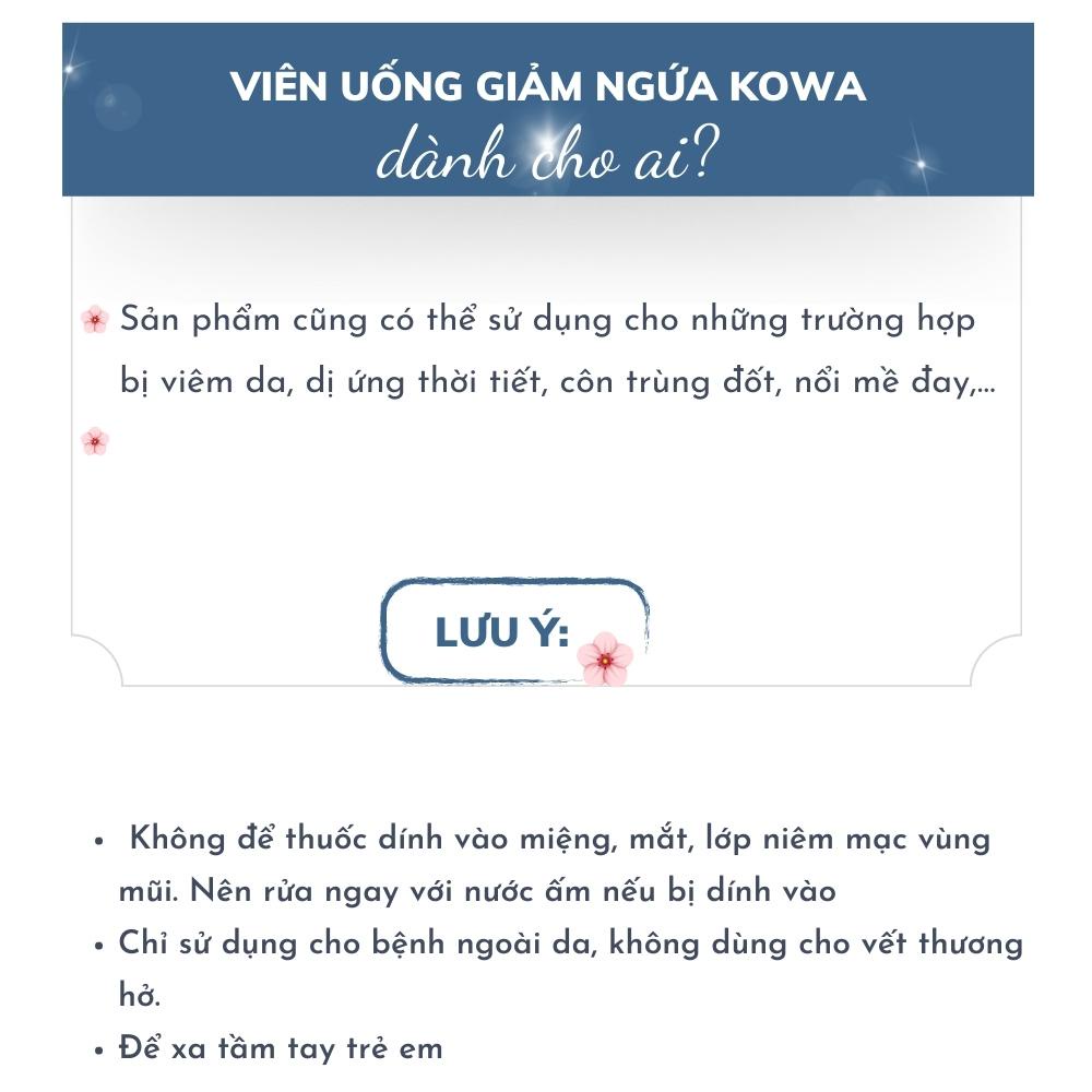 Viên uống giảm ngứa hiệu quả Kowa Nhật bản 120v - Haki Japan