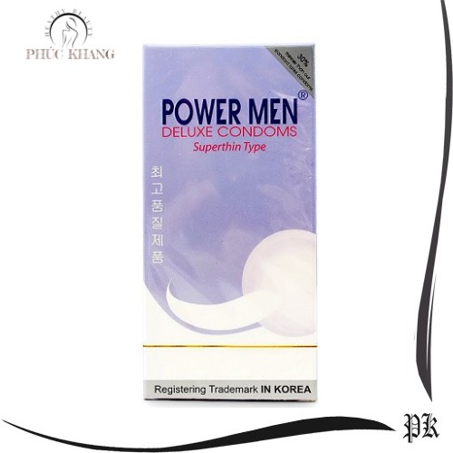 Bao Cao Su Power Men Super Thin Siêu Mỏng hộp 12 cái