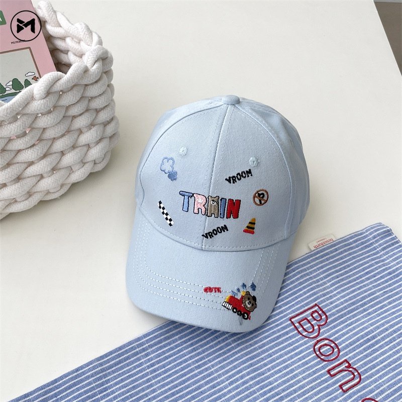 Mũ Lưỡi Trai Thêu Chữ Tiếng Anh Thời Trang Cá Tính Dành Cho Bé 2-6 Tuổi