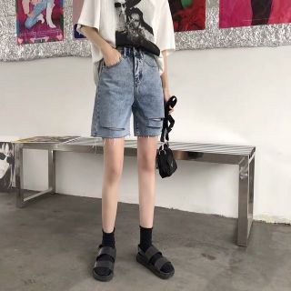 Quần jean ngố rách có bigsize (26-35)