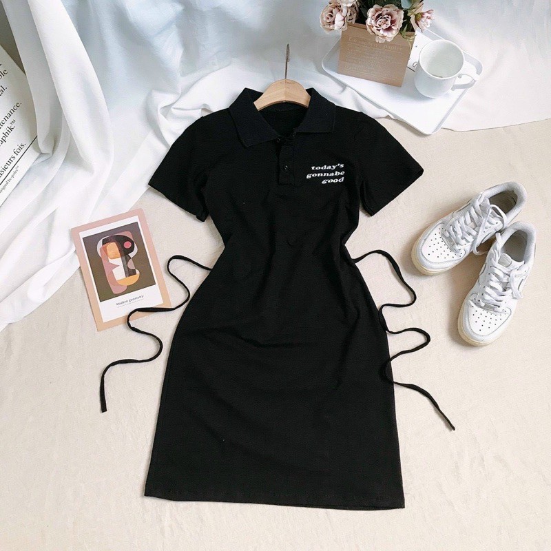 GOOD POLO DRESS - ĐẦM POLO THÊU CHỮ CỰC ĐẸP