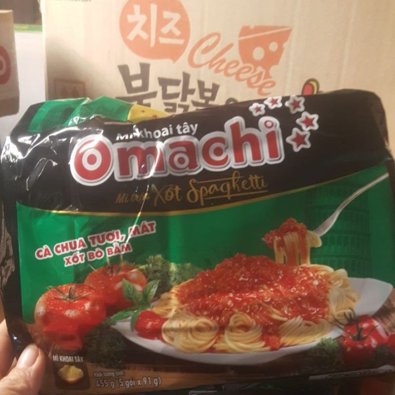 Combo 5 gói mì omachi xốt spaghetti