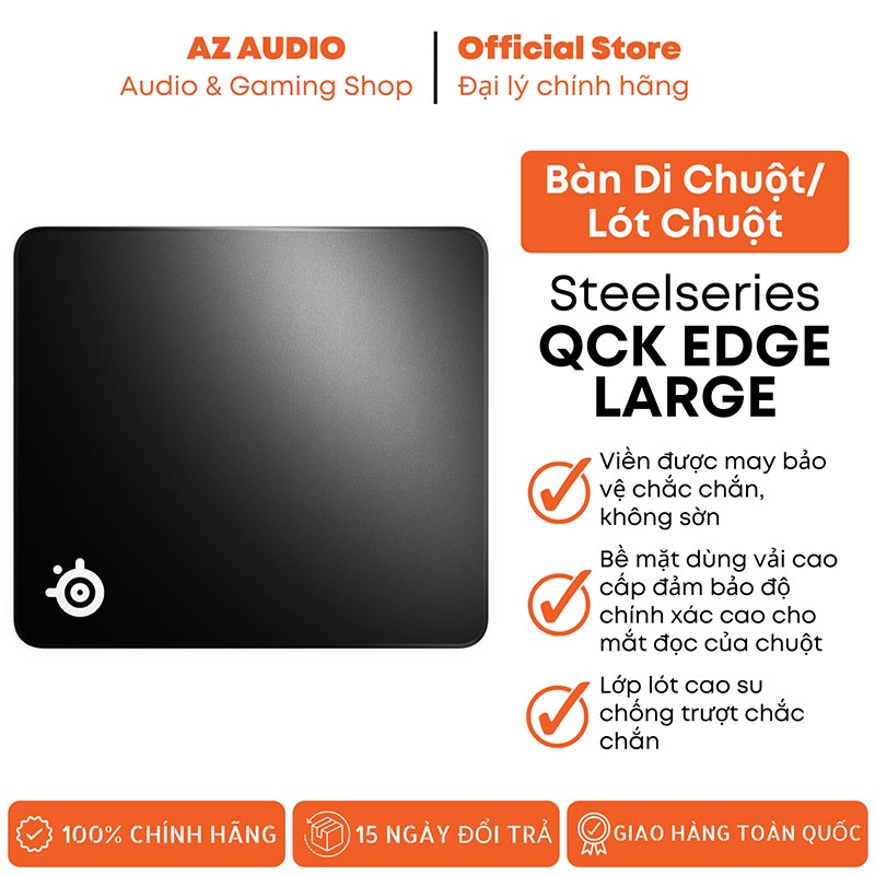 Bàn Di Chuột, Tấm Lót Chuột Steelseries QcK Edge Large 45cm x 40cm x 2mm - Thương Hiệu Đan Mạch