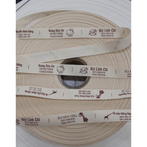 Mác quần áo chất liệu cotton / zakka In mác áo theo yêu cầu/ thiết kế riêng_không giới hạn màu