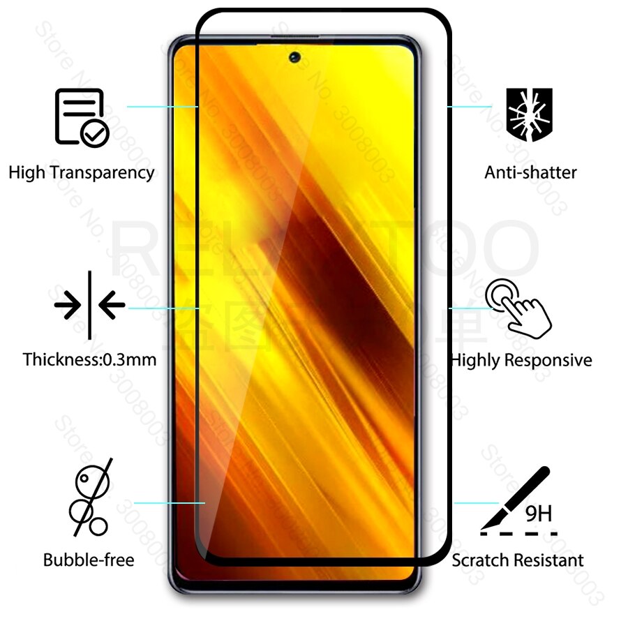 2-In-1 Poco X3 NFC Glass Camera Lens Protective Glass For Pocophone X 3 Nfc Global Version Xiaomi Pocox3 Smartphone 6.67'' Tremp Film