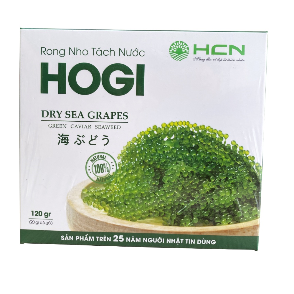 Gói rong nho tách nước HOGI , Rong nho tách nước tặng kèm nước sốt mè rang | BigBuy360 - bigbuy360.vn