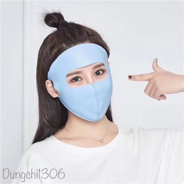 Khẩu trang ninja vải cotton thông hơi che kín mặt chống nắng, bụi cho nam và nữ tiện lợi, an toàn