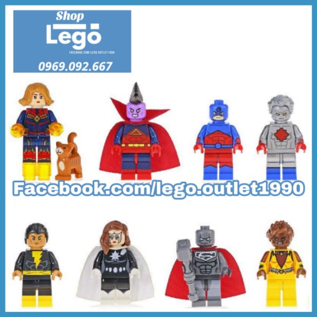 Xếp hình Captain Marvel
- Gladiator
- Captain Atom
- Black Adam
- DoctorLight
- Vixen Lego Minifigures Kopf KF6079