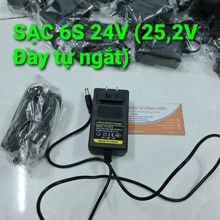 Sạc 6S 24V 1A. Chuyên sạc pin máy khoan, máy cắt, máy mài và các khối pin Lithium 6S 24v. (Sạc nhanh, dòng ổn định)