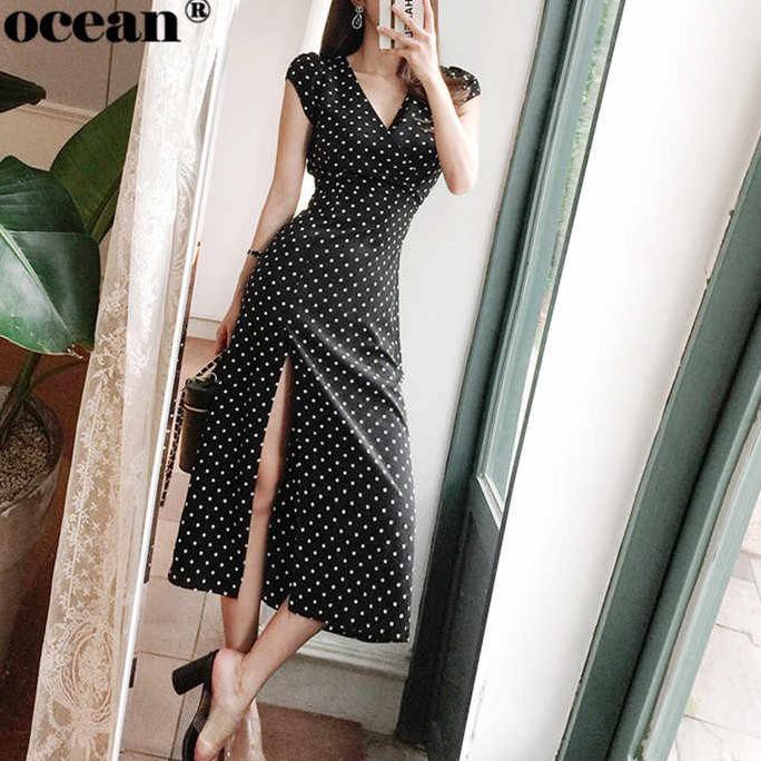 Đầm Chấm Bi Kiểu Hàn Quốc 843 (Size Xs-Xl)