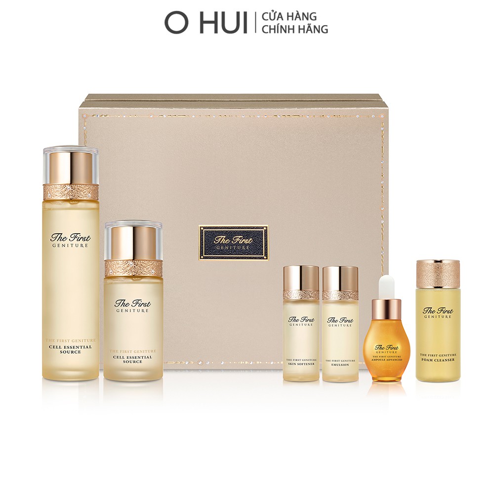 Bộ dưỡng tế bào mầm tái sinh da 6 món OHUI First Geniture Cell Essential Source Special Set