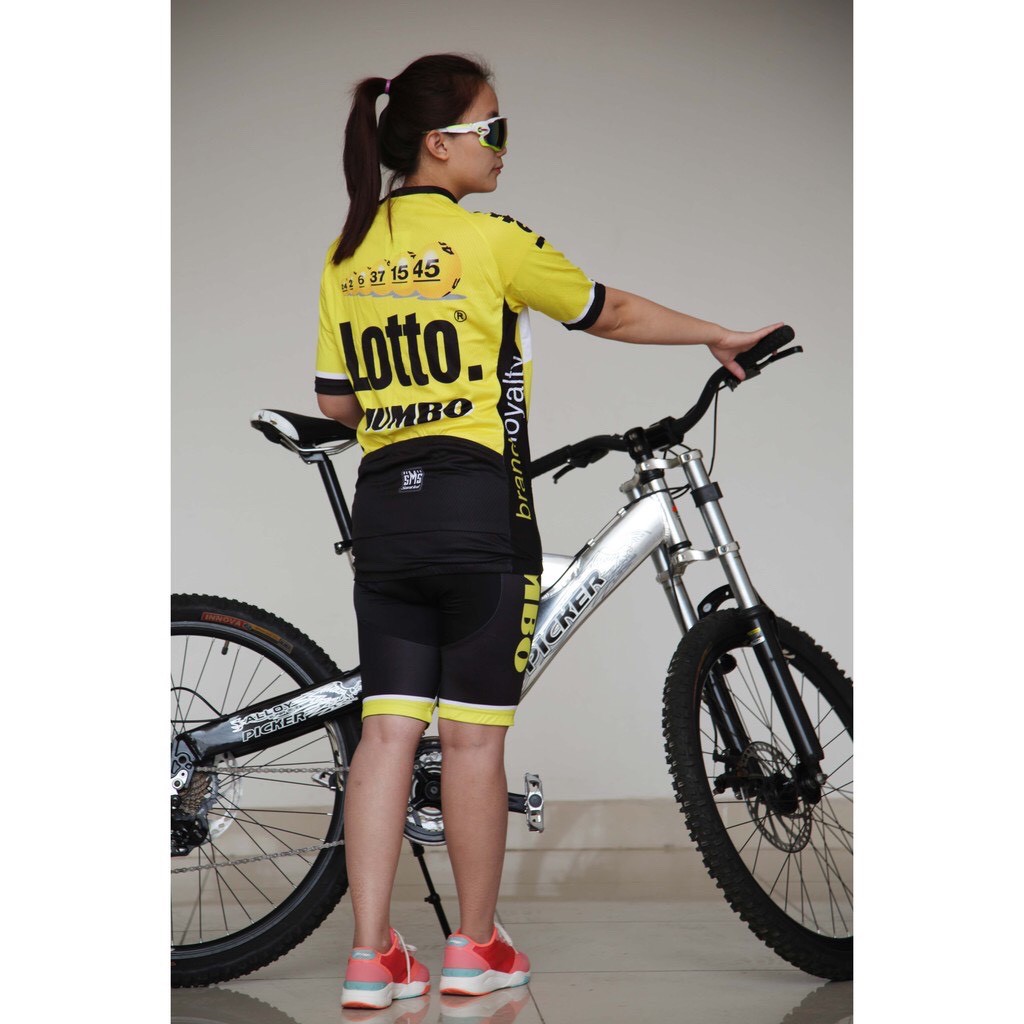 Bộ quần áo đạp xe nam nữ ngắn tay Lotto
