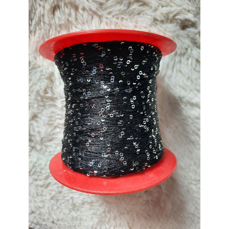 100gr Sợi xà cừ đính kim sa móc áo váy thủ công
