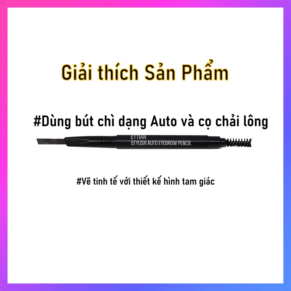 Chì kẻ chân mày tạo nét tự nhiên như chân mày thật, không lem, chống trôi, bám dính trong thời gian lâu dài ‎[ETTIAN Natural auto eyebrow pencil 0.2g] | BigBuy360 - bigbuy360.vn